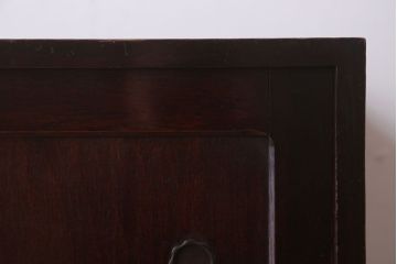 レトロ家具　昭和レトロ　角脚付きのシンプルなローボード