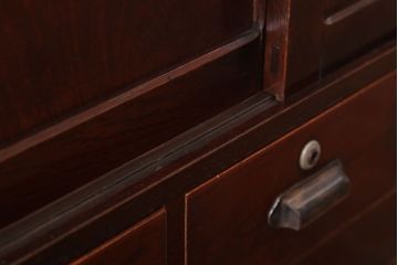 レトロ家具　昭和レトロ　角脚付きのシンプルなローボード