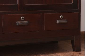 レトロ家具　昭和レトロ　角脚付きのシンプルなローボード