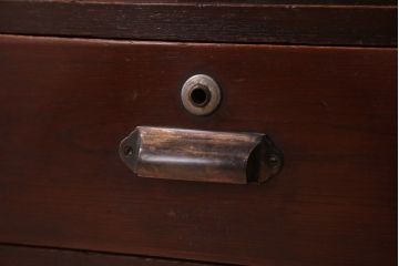 レトロ家具　昭和レトロ　角脚付きのシンプルなローボード