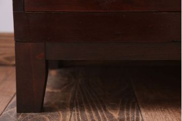 レトロ家具　昭和レトロ　角脚付きのシンプルなローボード