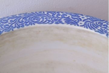 アンティーク雑貨　アンティーク　大正〜昭和初期　印判植木鉢