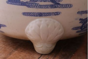 アンティーク雑貨　アンティーク　大正〜昭和初期　印判植木鉢