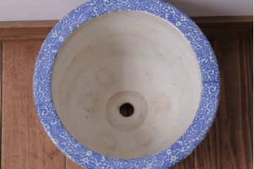 アンティーク雑貨　アンティーク　大正〜昭和初期　印判植木鉢