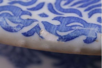 アンティーク雑貨　アンティーク　大正〜昭和初期　印判植木鉢