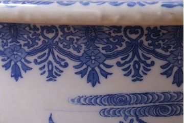 アンティーク雑貨　アンティーク　大正〜昭和初期　印判植木鉢