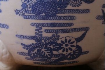 アンティーク雑貨　アンティーク　大正〜昭和初期　印判植木鉢