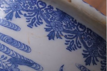 アンティーク雑貨　アンティーク　大正〜昭和初期　印判植木鉢