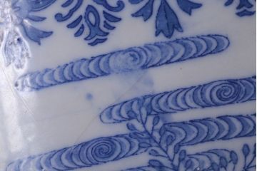 アンティーク雑貨　アンティーク　大正〜昭和初期　印判植木鉢