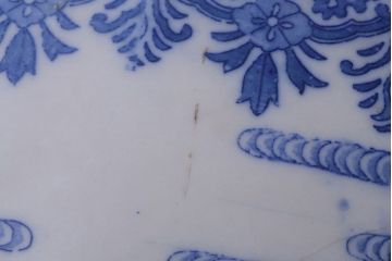 アンティーク雑貨　アンティーク　大正〜昭和初期　印判植木鉢