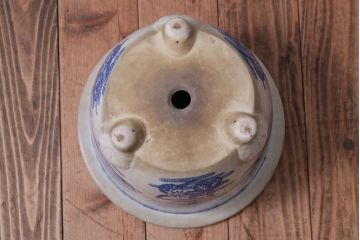 アンティーク雑貨　アンティーク　大正〜昭和初期　印判植木鉢