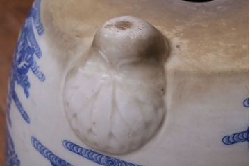 アンティーク雑貨　アンティーク　大正〜昭和初期　印判植木鉢