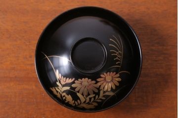 アンティーク雑貨　アンティーク　昭和三年　木製蒔絵椀10客