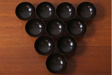 アンティーク雑貨　アンティーク　昭和三年　木製蒔絵椀10客