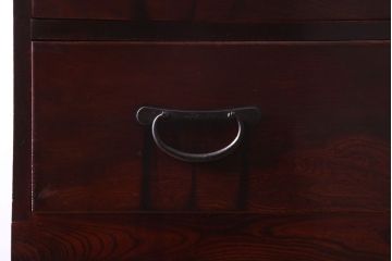 アンティーク家具　古民具・骨董　明治〜大正期　前面欅材!古い木製の重ね衣装箪笥