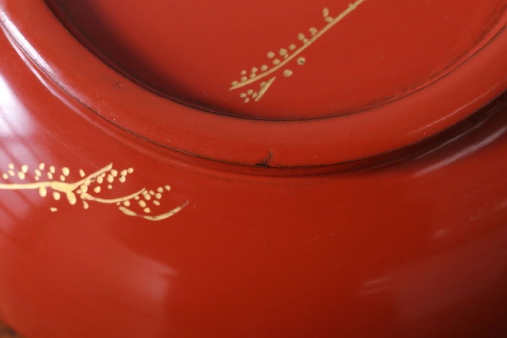 アンティーク雑貨　アンティーク　昭和初期!木製沈金蒔絵椀10客