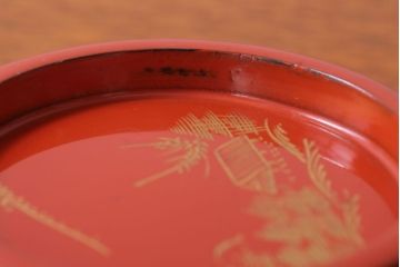 アンティーク雑貨　アンティーク　昭和初期!木製沈金蒔絵椀10客