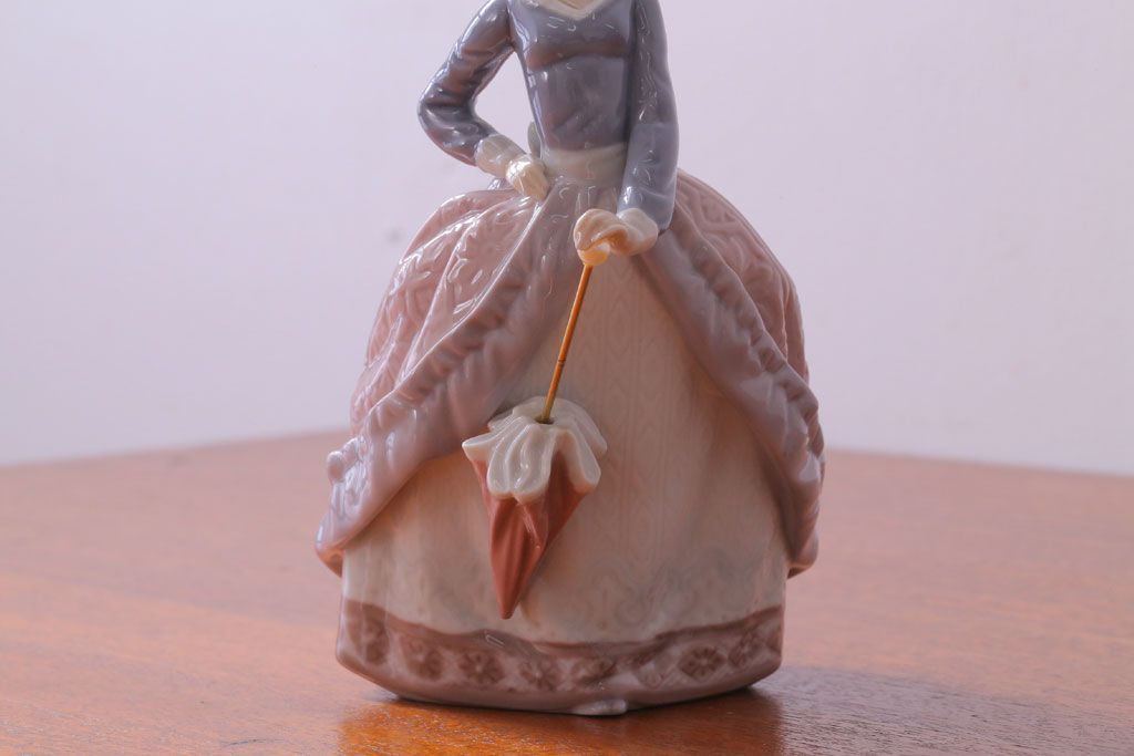 アンティーク雑貨　リヤドロ(LLADRO) EVITA(エビータ)　傘と少女