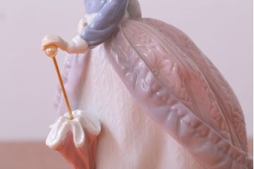 アンティーク雑貨　リヤドロ(LLADRO) EVITA(エビータ)　傘と少女