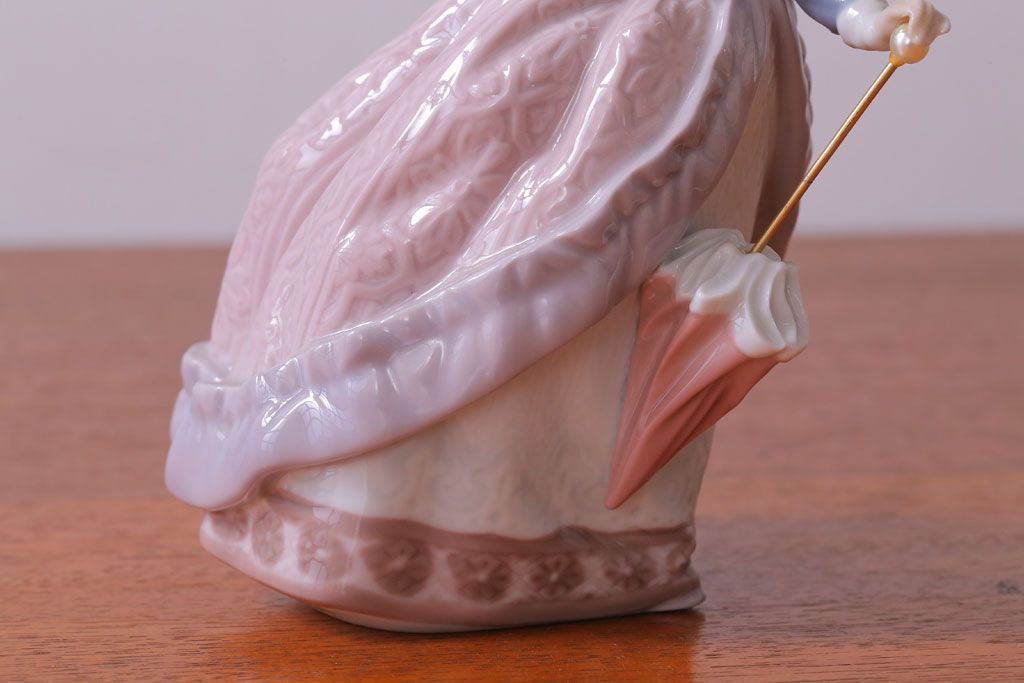 アンティーク雑貨　リヤドロ(LLADRO) EVITA(エビータ)　傘と少女