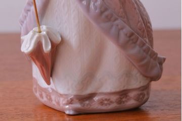 アンティーク雑貨　リヤドロ(LLADRO) EVITA(エビータ)　傘と少女