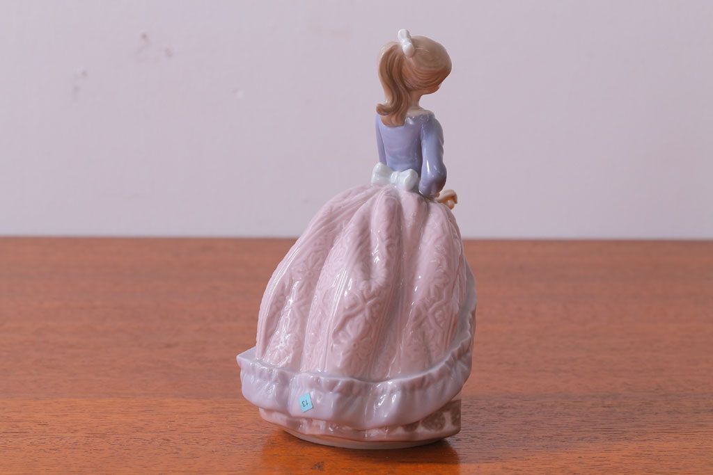 アンティーク雑貨　リヤドロ(LLADRO) EVITA(エビータ)　傘と少女