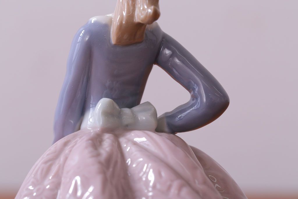 アンティーク雑貨　リヤドロ(LLADRO) EVITA(エビータ)　傘と少女