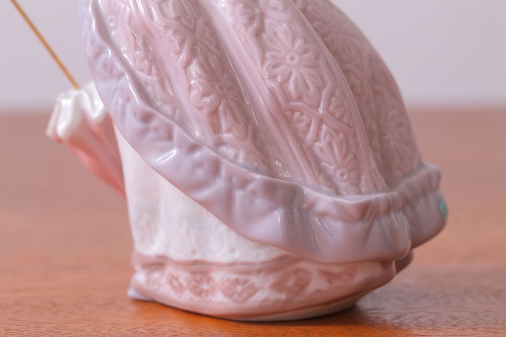 アンティーク雑貨　リヤドロ(LLADRO) EVITA(エビータ)　傘と少女