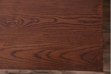 アンティーク家具　アンティーク　脚付き!かわいいペイントの横長カウンターテーブル収納棚