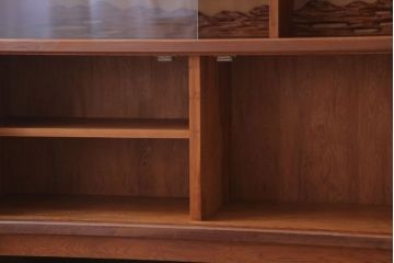 民芸家具　高級品!屋久杉材のサイドボード(飾り棚)