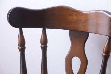 中古　飛騨産業　キツツキマーク　スティックバック回転椅子
