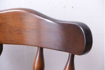 中古　飛騨産業　キツツキマーク　スティックバック回転椅子