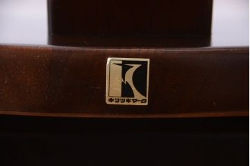 中古　飛騨産業　キツツキマーク　スティックバック回転椅子