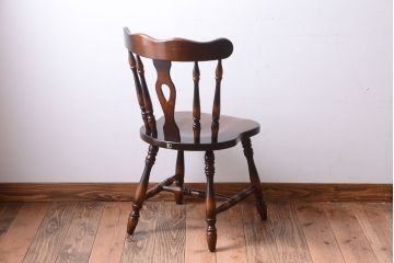 中古　飛騨産業　キツツキマーク　スティックバックチェア(1)