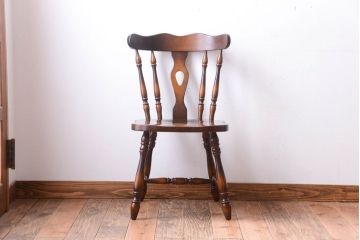 中古　飛騨産業　キツツキマーク　スティックバックチェア(2)