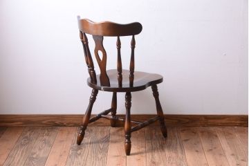 中古　飛騨産業　キツツキマーク　スティックバックチェア(2)