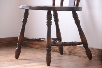 中古　飛騨産業　キツツキマーク　スティックバックチェア(3)