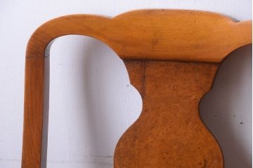 アンティーク家具　イギリスアンティーク　シンプルな木製チェア(1)