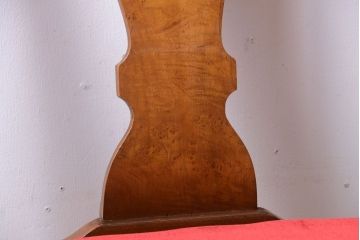 アンティーク家具　イギリスアンティーク　シンプルな木製チェア(1)