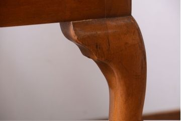 アンティーク家具　イギリスアンティーク　シンプルな木製チェア(1)