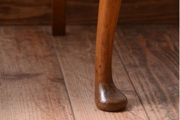 アンティーク家具　イギリスアンティーク　シンプルな木製チェア(1)