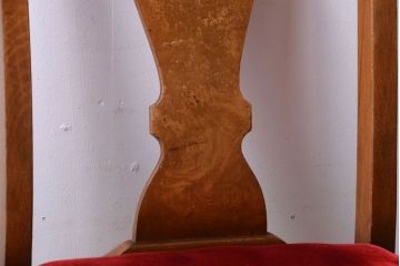 アンティーク家具　イギリスアンティーク　シンプルな木製チェア(2)