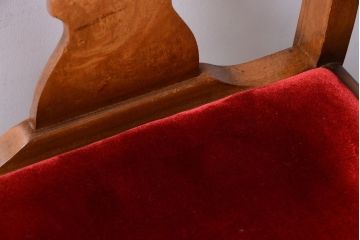 アンティーク家具　イギリスアンティーク　シンプルな木製チェア(2)