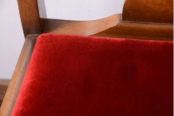 アンティーク家具　イギリスアンティーク　シンプルな木製チェア(2)