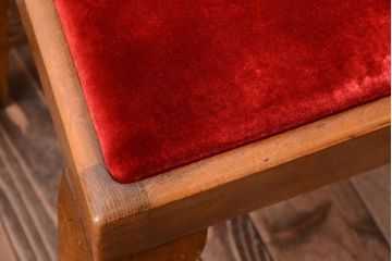 アンティーク家具　イギリスアンティーク　シンプルな木製チェア(2)