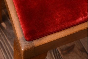 アンティーク家具　イギリスアンティーク　シンプルな木製チェア(2)