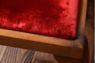 アンティーク家具　イギリスアンティーク　シンプルな木製チェア(2)