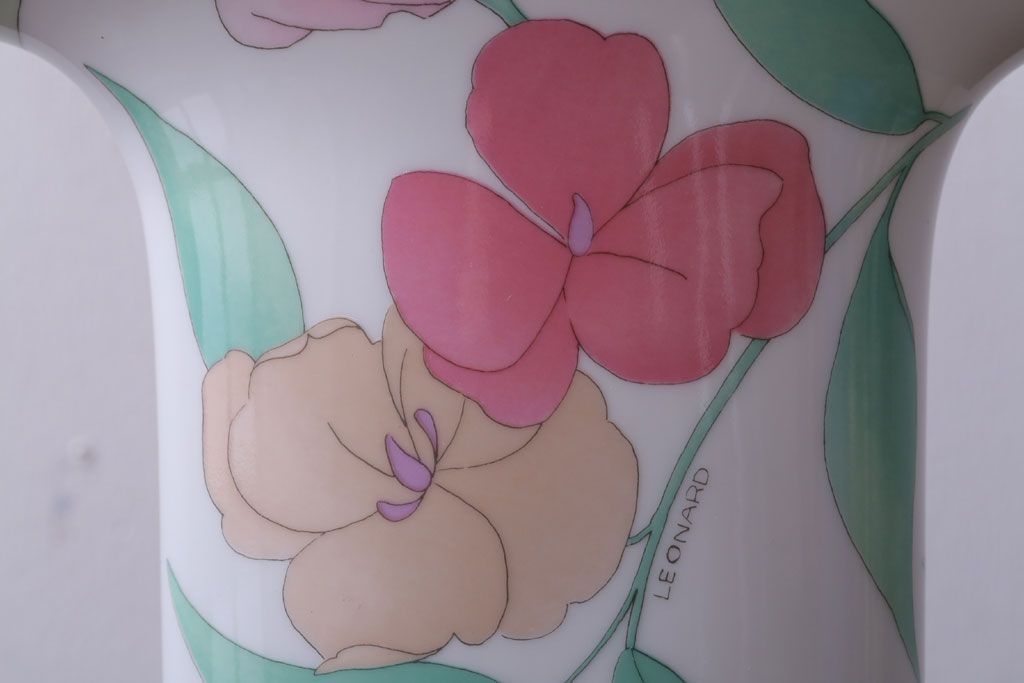 アンティーク雑貨　ビンテージ　ドイツ　LEONARD(レオナール)　花瓶(フラワーベース)