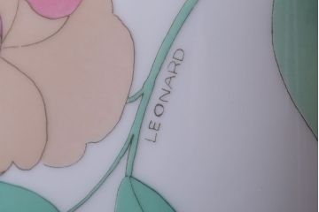 アンティーク雑貨　ビンテージ　ドイツ　LEONARD(レオナール)　花瓶(フラワーベース)