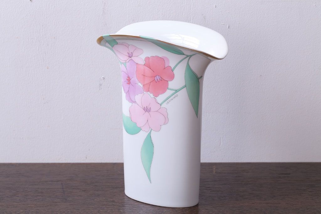 アンティーク雑貨　ビンテージ　ドイツ　LEONARD(レオナール)　花瓶(フラワーベース)